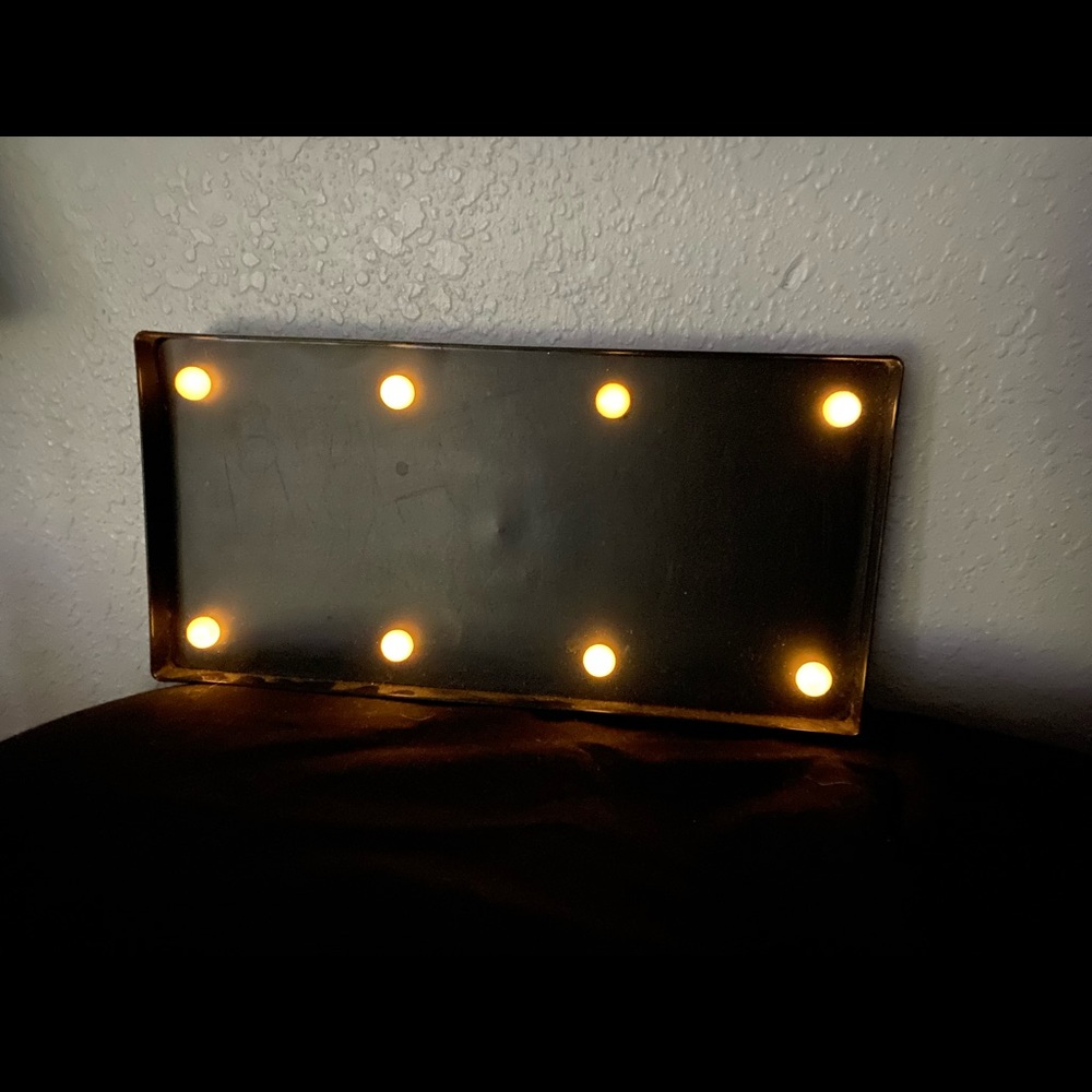 Light up chalkboard